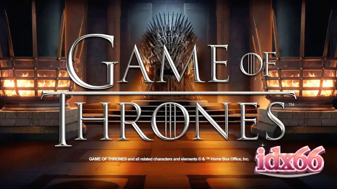 Tampilan visual mesin slot bertema Game of Thrones di layar perangkat seluler.