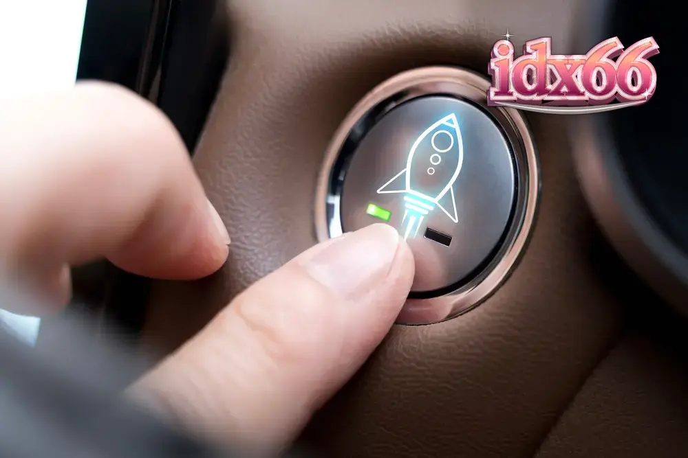 Lobi permainan slot modern dengan desain futuristik dan atmosfer misterius.